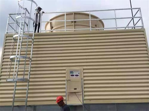 圓形逆流式玻璃鋼冷卻塔采用什么填料冷卻效果好？(河南方形逆流式玻璃鋼冷卻塔)